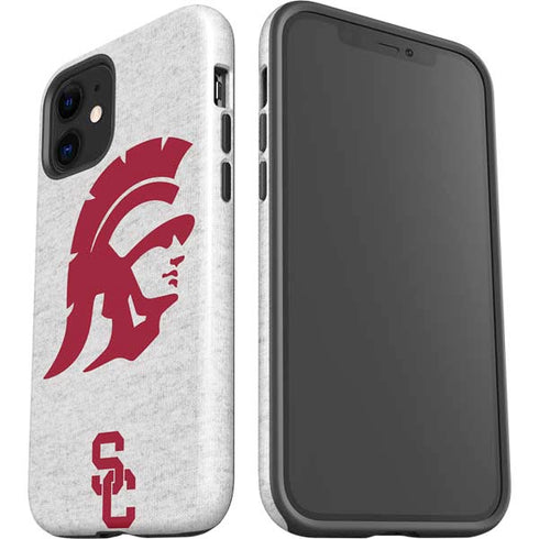 University of Southern California USC Grey Trojan Mascot iPhone 12 Impact Case