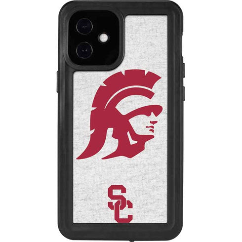 University of Southern California USC Grey Trojan Mascot iPhone 12 Mini Waterproof Case