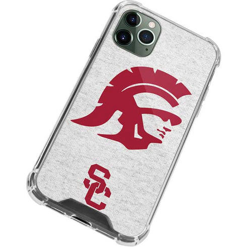 University of Southern California USC Grey Trojan Mascot iPhone 12 Pro Clear Case
