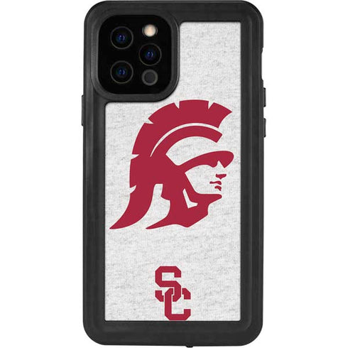 University of Southern California USC Grey Trojan Mascot iPhone 12 Pro Waterproof Case