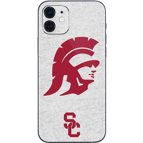 University of Southern California USC Grey Trojan Mascot iPhone 12 Skin