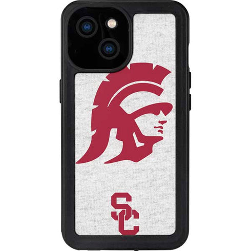 University of Southern California USC Grey Trojan Mascot iPhone 13 Mini Waterproof Case