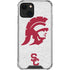 University of Southern California USC Grey Trojan Mascot iPhone 14 Clear Case