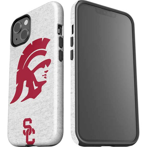 University of Southern California USC Grey Trojan Mascot iPhone 15 Plus Impact Case