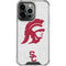 University of Southern California USC Grey Trojan Mascot iPhone 14 Pro Clear Case