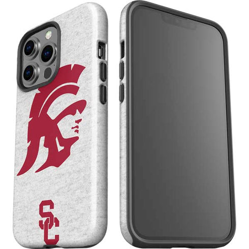 University of Southern California USC Grey Trojan Mascot iPhone 15 Pro Impact Case