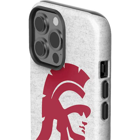 University of Southern California USC Grey Trojan Mascot iPhone 15 Pro Max Impact Case