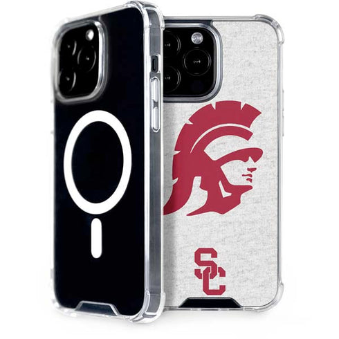 University of Southern California USC Grey Trojan Mascot iPhone 14 Pro Max MagSafe Case