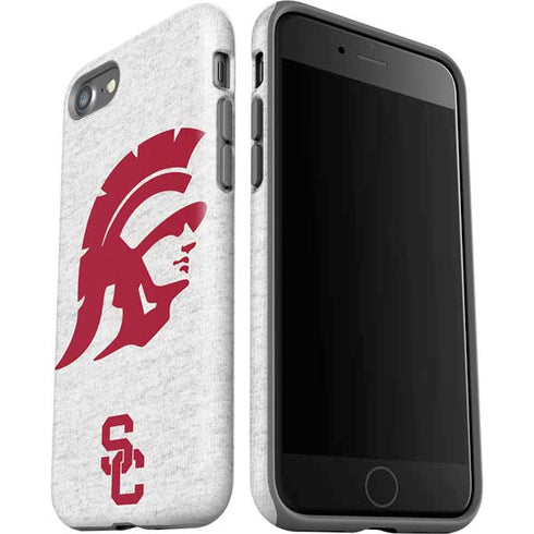 University of Southern California USC Grey Trojan Mascot iPhone SE (2nd & 3rd Gen) Pro Case