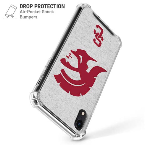 University of Southern California USC Grey Trojan Mascot iPhone XR Clear Case