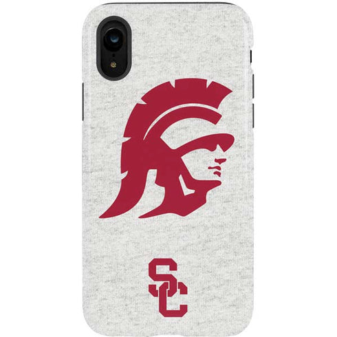 University of Southern California USC Grey Trojan Mascot iPhone XR Pro Case