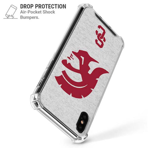 University of Southern California USC Grey Trojan Mascot iPhone XS Max Clear Case