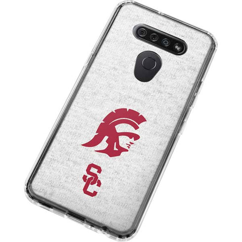 University of Southern California USC Grey Trojan Mascot LG K51/Q51 Clear Case