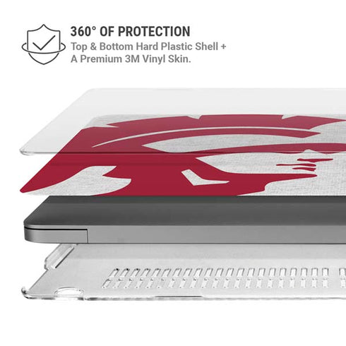 University of Southern California USC Grey Trojan Mascot MacBook Pro 16in (2021-25) Case plus Skin