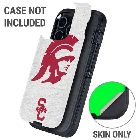 University of Southern California USC Grey Trojan Mascot Otterbox Defender iPhone Skin