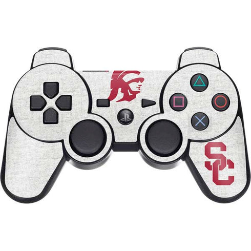 University of Southern California USC Grey Trojan Mascot PS3 Dual Shock wireless controller Skin