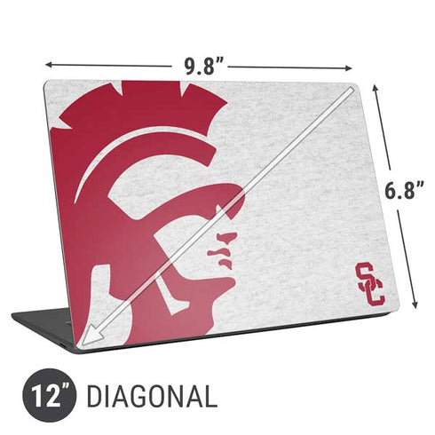 University of Southern California USC Grey Trojan Mascot Universal Laptop 12in (9.8 x 6.8in) Skin