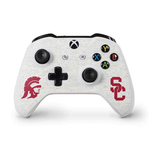 University of Southern California USC Grey Trojan Mascot Xbox One S Controller Skin