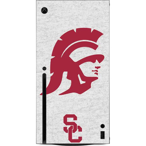 University of Southern California USC Grey Trojan Mascot Xbox Series X Console Skin