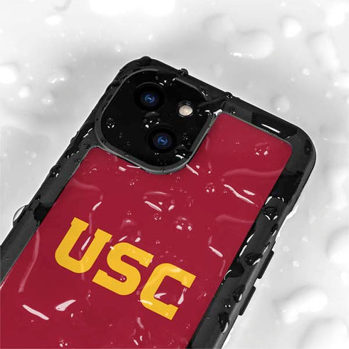 University of Southern California USC iPhone 15 Plus Waterproof Case