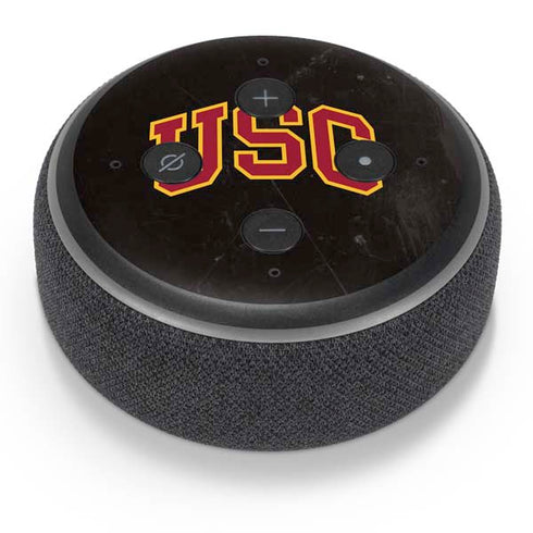 University of Southern California USC Logo Black Distressed Amazon Echo Dot Skin