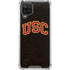 University of Southern California USC Logo Black Distressed Galaxy A12 Clear Case