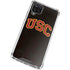 University of Southern California USC Logo Black Distressed Galaxy A12 Clear Case