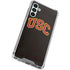 University of Southern California USC Logo Black Distressed Galaxy A13 5G Clear Case