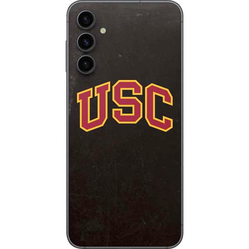 University of Southern California USC Logo Black Distressed Galaxy A14 5G Skin