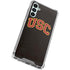 University of Southern California USC Logo Black Distressed Galaxy A15 5G Clear Case