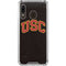 University of Southern California USC Logo Black Distressed Galaxy A30 Clear Case