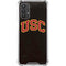University of Southern California USC Logo Black Distressed Galaxy A32 5G Clear Case