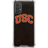 University of Southern California USC Logo Black Distressed Galaxy A32 5G Clear Case