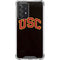 University of Southern California USC Logo Black Distressed Galaxy A52 5G Clear Case