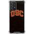 University of Southern California USC Logo Black Distressed Galaxy A52 5G Clear Case