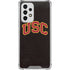 University of Southern California USC Logo Black Distressed Galaxy A53 5G Clear Case