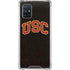 University of Southern California USC Logo Black Distressed Galaxy A71 5G Clear Case