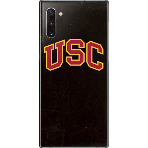 University of Southern California USC Logo Black Distressed Galaxy Note 10 Skin