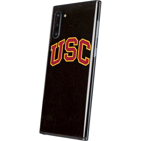 University of Southern California USC Logo Black Distressed Galaxy Note 10 Skin