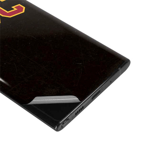 University of Southern California USC Logo Black Distressed Galaxy Note 10 Skin