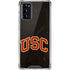 University of Southern California USC Logo Black Distressed Galaxy Note20 5G Clear Case