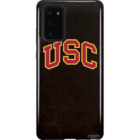 University of Southern California USC Logo Black Distressed Galaxy Note20 5G Pro Case