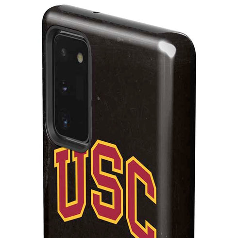 University of Southern California USC Logo Black Distressed Galaxy Note20 5G Pro Case