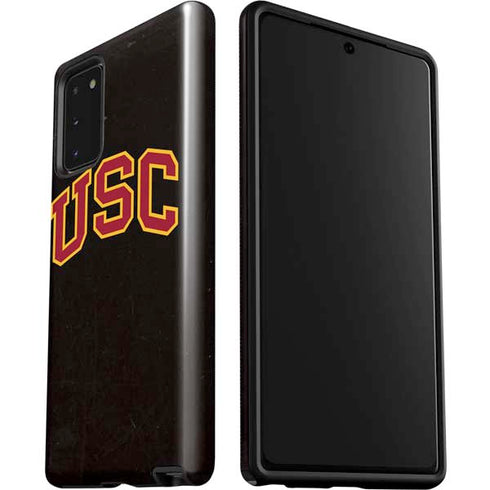 University of Southern California USC Logo Black Distressed Galaxy Note20 5G Pro Case