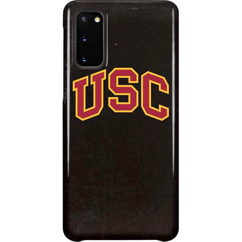 University of Southern California USC Logo Black Distressed Galaxy S20 Lite Case