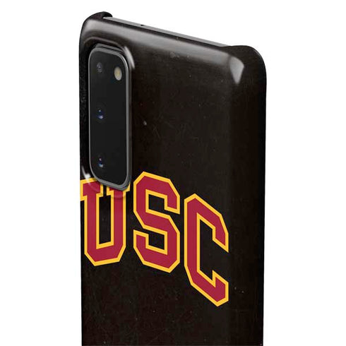 University of Southern California USC Logo Black Distressed Galaxy S20 Lite Case