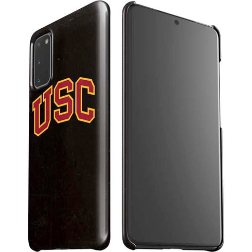 University of Southern California USC Logo Black Distressed Galaxy S20 Lite Case