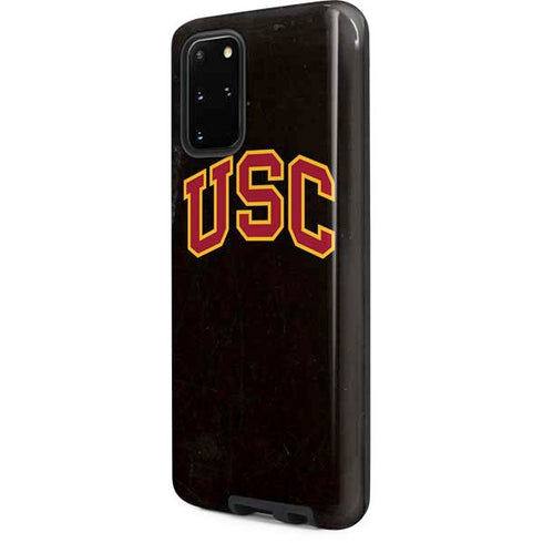 University of Southern California USC Logo Black Distressed Galaxy S20 Plus Pro Case