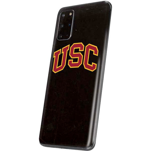 University of Southern California USC Logo Black Distressed Galaxy S20 Plus Skin