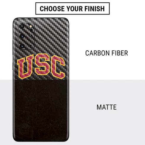 University of Southern California USC Logo Black Distressed Galaxy S20 Plus Skin